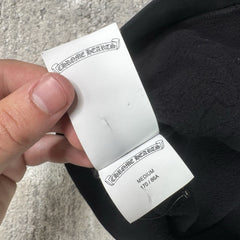 Chrome Hearts Leather Multi Cross Patch Pullover Crewneck Sweatshirt 