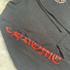 Chrome Hearts Red Plus Cross Pullover Hoodie 