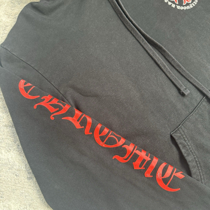 Chrome Hearts Red Plus Cross Pullover Hoodie 