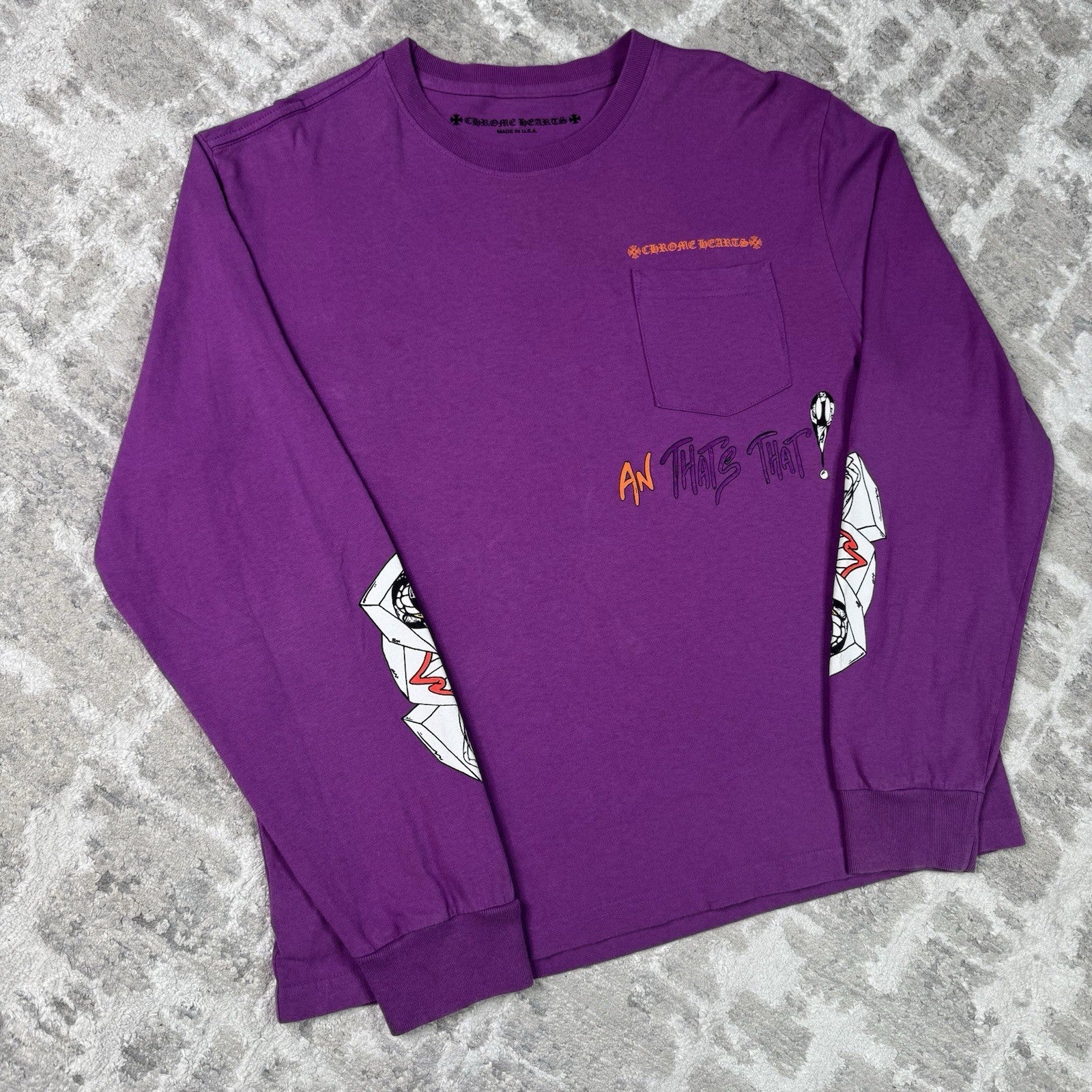 Chrome Hearts Matty Boy I Want More Not Less Long Sleeve Tee Shirt 