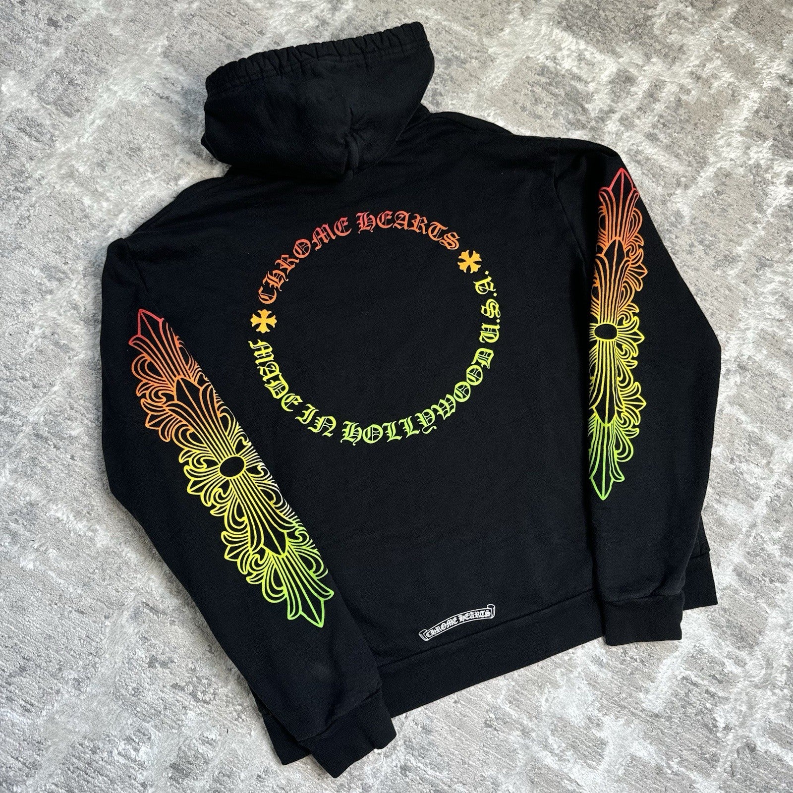 Chrome Hearts Floral Gradient Logo Pullover Hoodie 