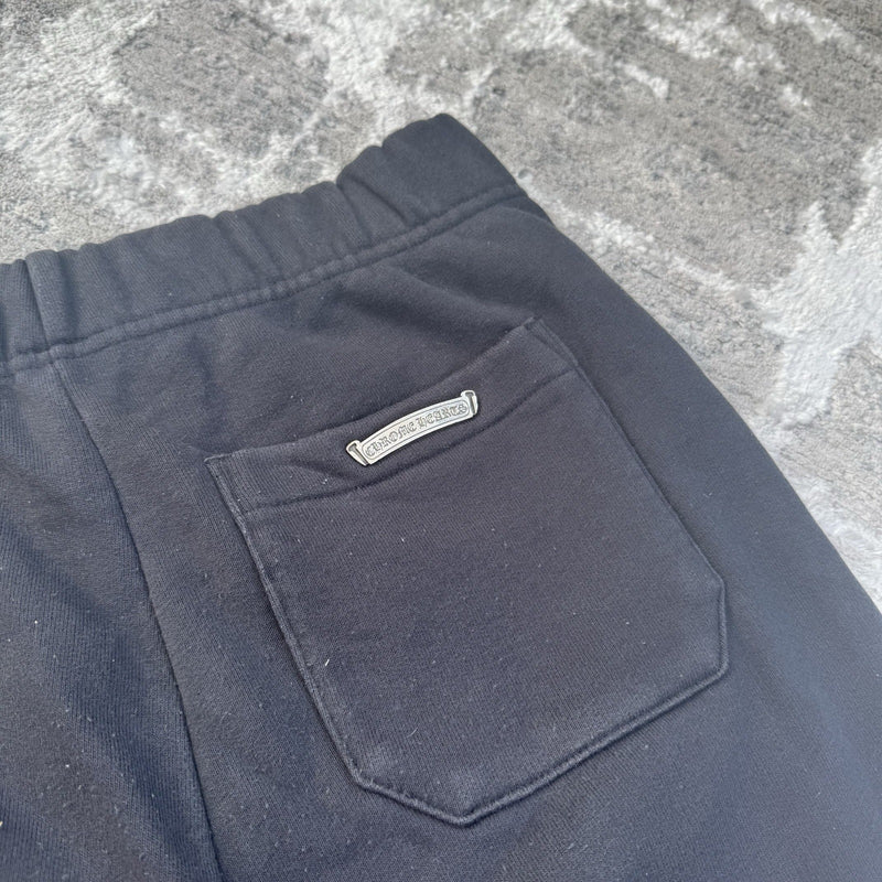 Chrome Hearts Paperjam Leather Triple Cross Patch Sweatpants 