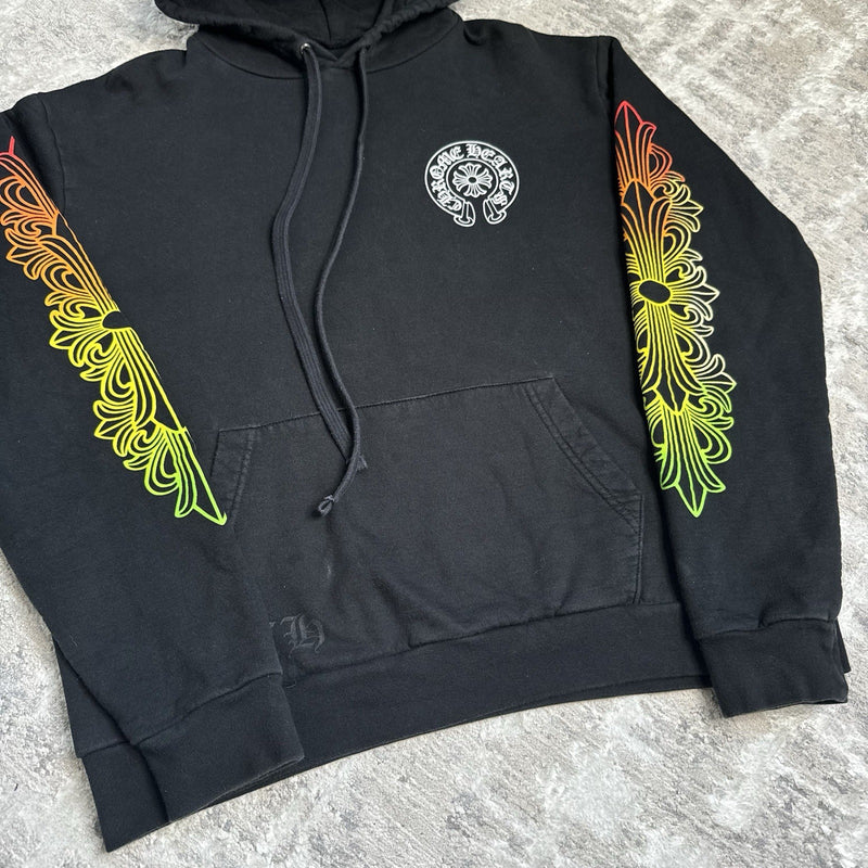 Chrome Hearts Floral Gradient Logo Pullover Hoodie 