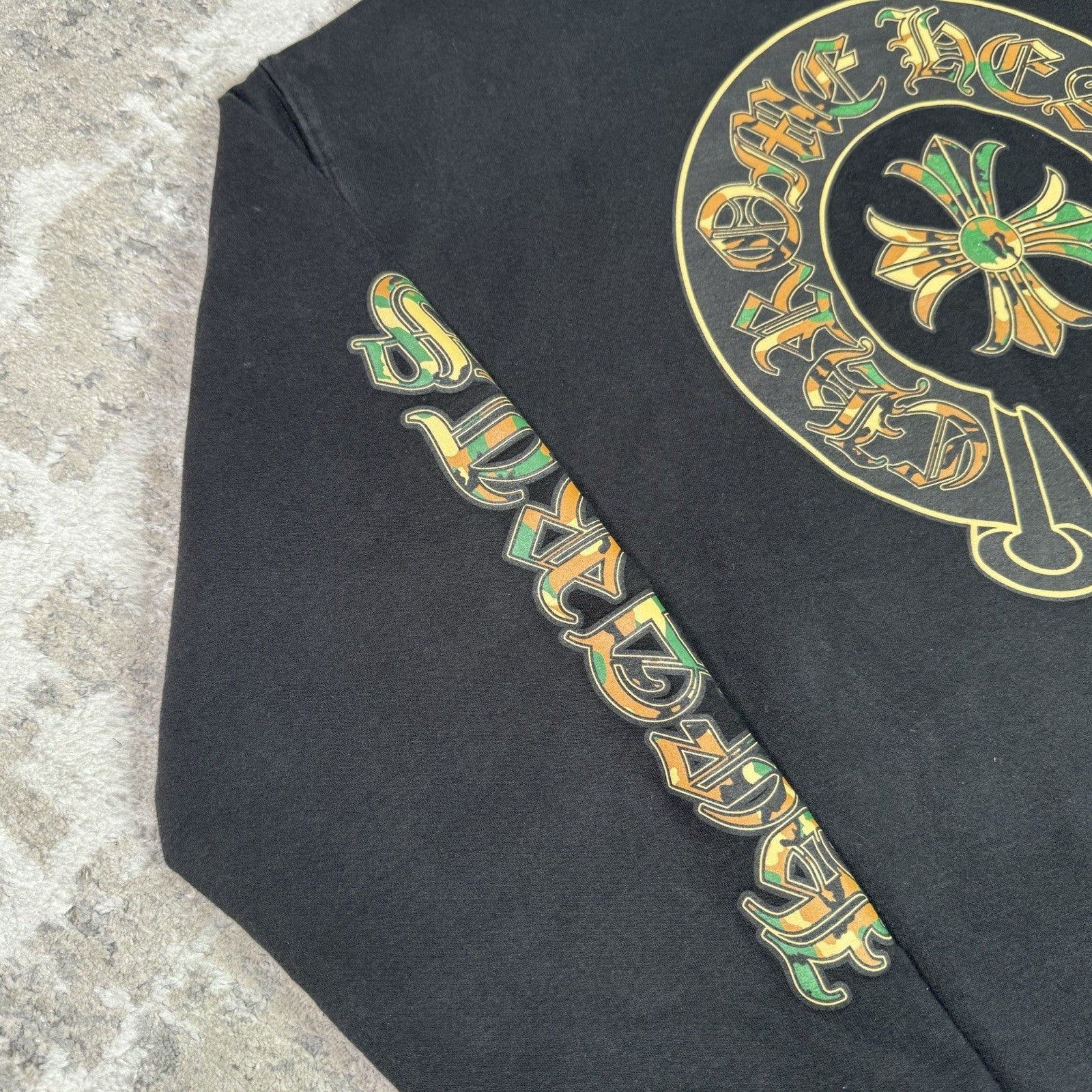 Chrome Hearts Camo Horseshoe Zip Up Hoodie 