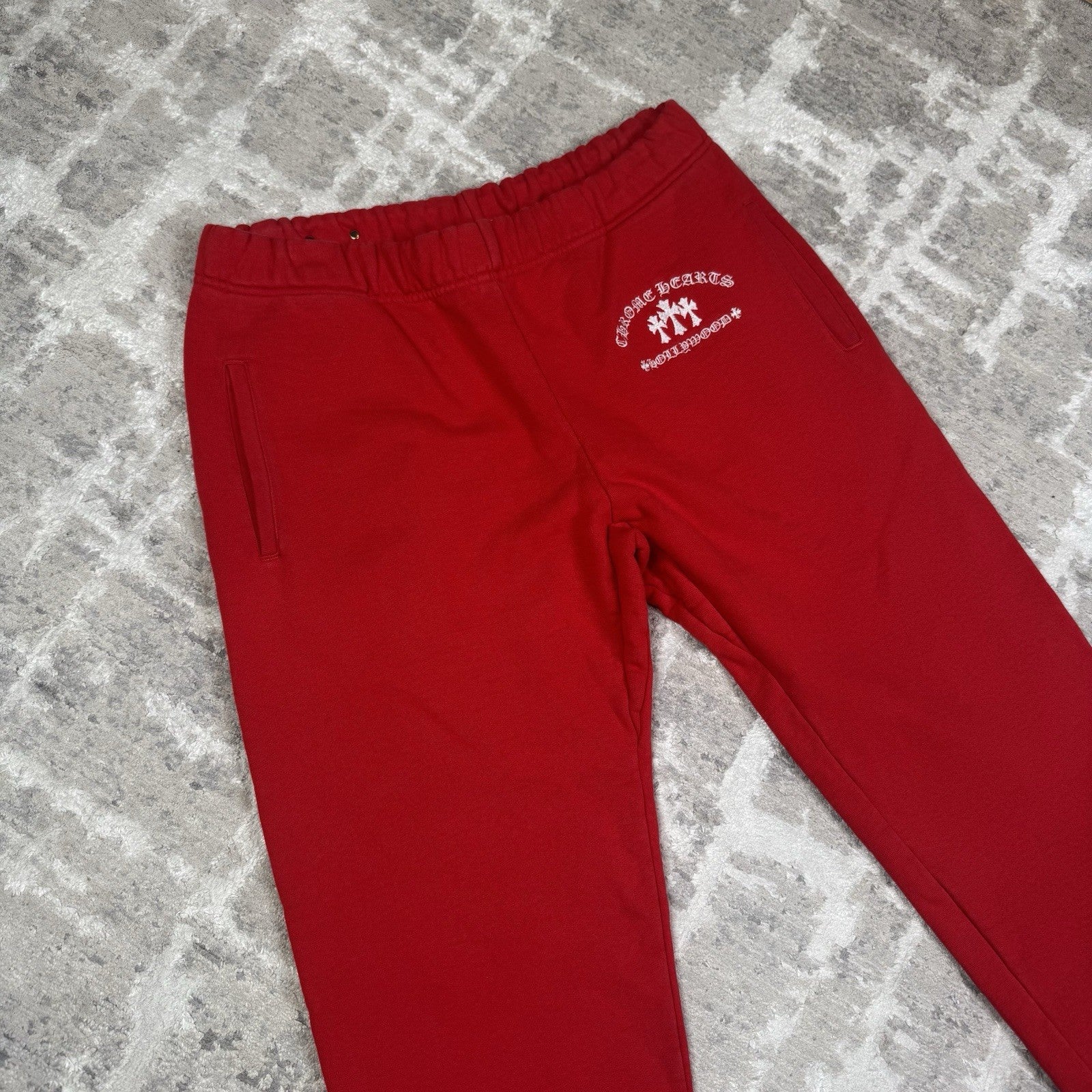 Chrome Hearts Sailin King Taco Triple Cross Embroidered Sweatpants 