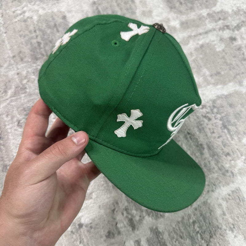 Chrome Hearts Leather Cross Patch Baseball Hat 