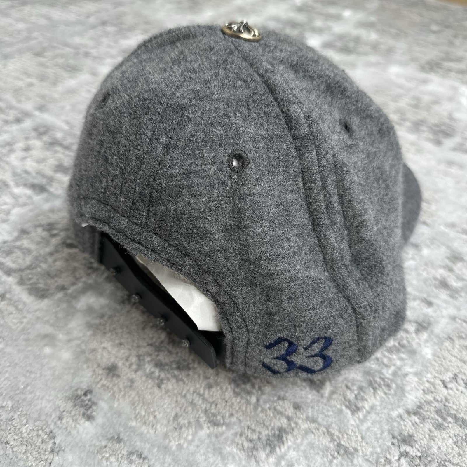 Chrome Hearts Wool Leather Strap Hat ‘grey’ 