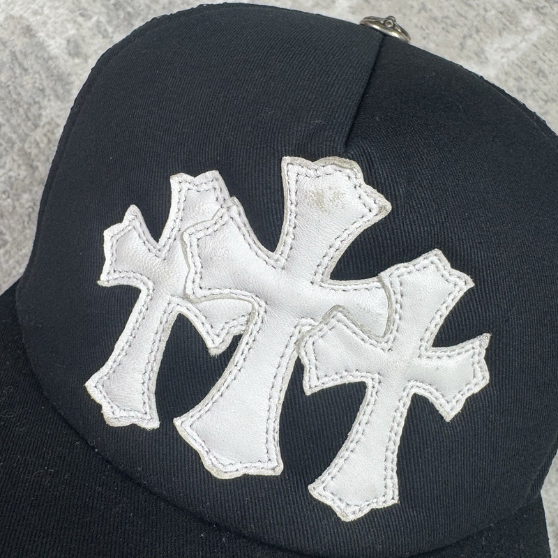 Chrome Hearts Cemetery Cross Patch Trucker Hat 