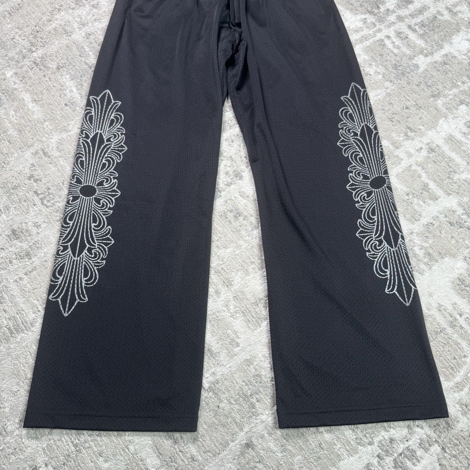 Chrome Hearts Mesh CH Floral Stadium Sweatpants 