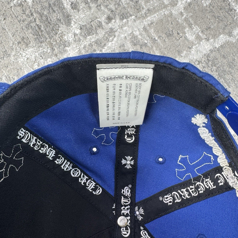 Chrome Hearts Leather Cross Patch Baseball Hat