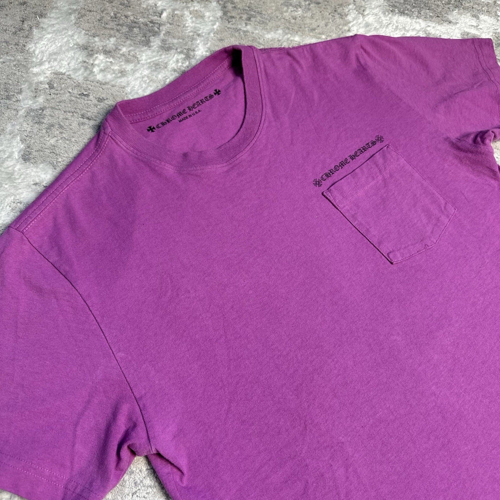 Chrome Hearts Matty Boy Spiderweb Short Sleeve Pocket Tee Shirt 
