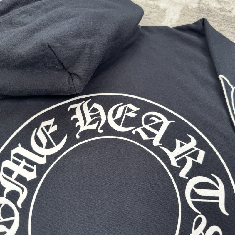 Chrome Hearts Horseshoe Floral Sleeve Pullover Hoodie 