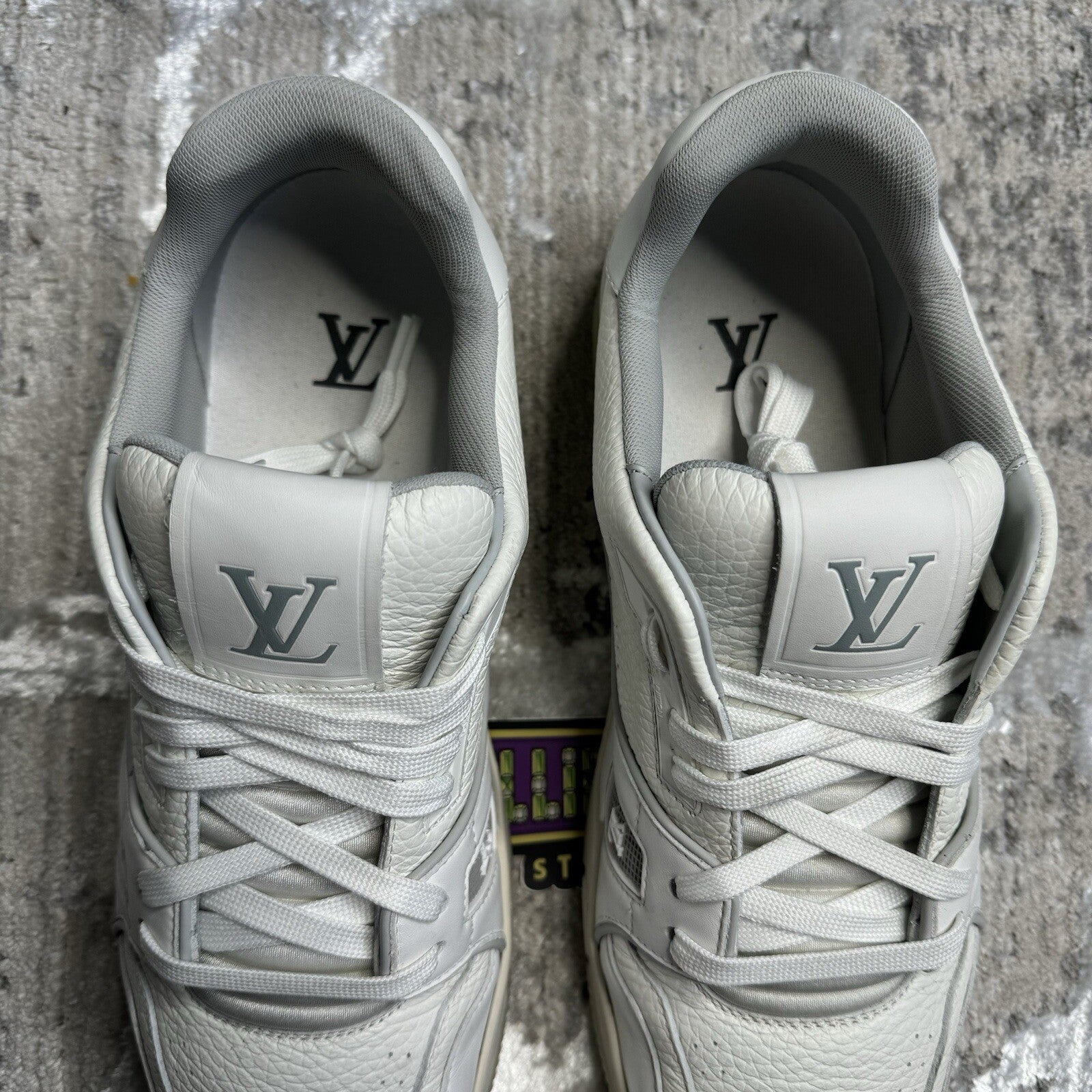 Louis Vuitton Trainer Low #54 Print White Sz- 9LV/10M