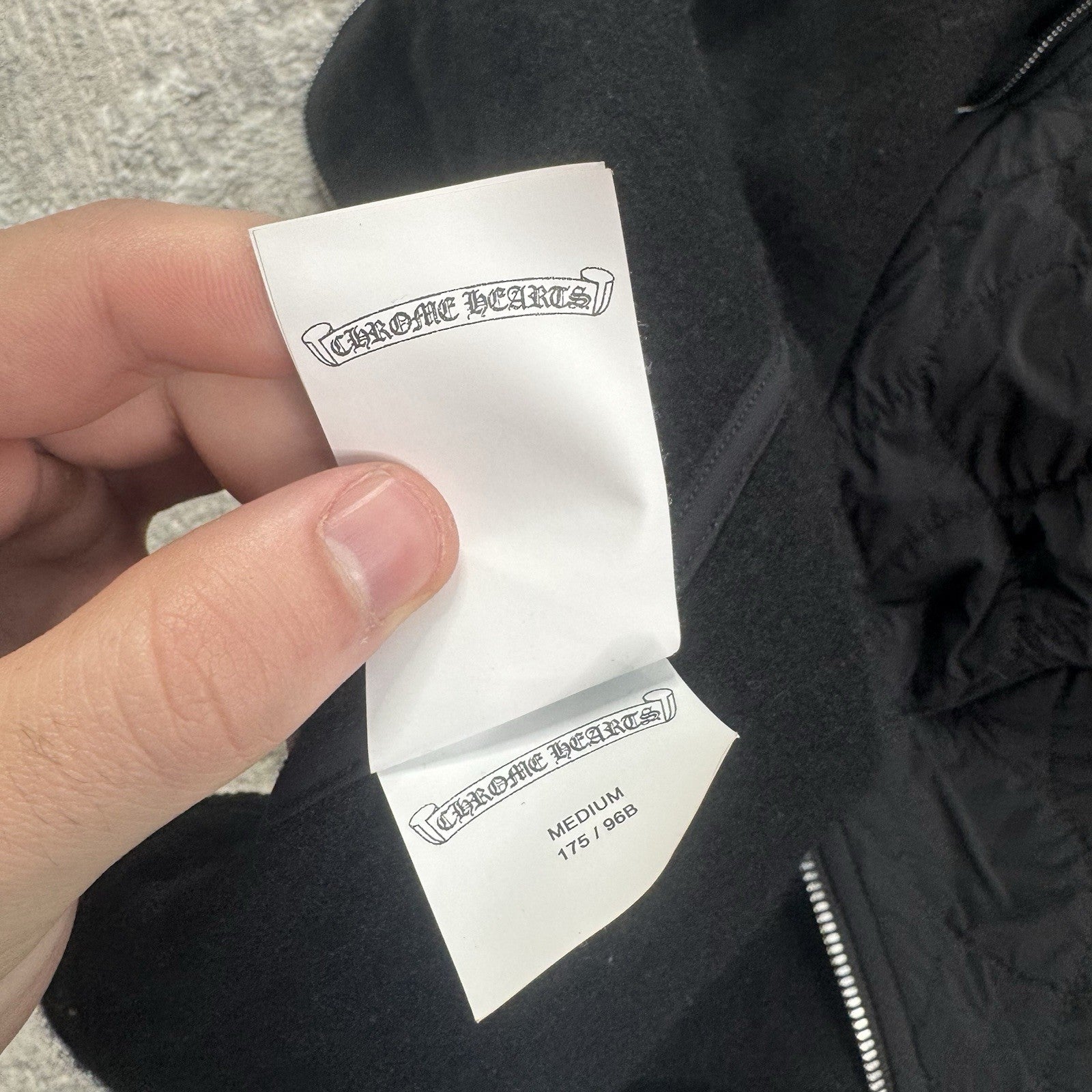 Chrome Hearts Quilted Zip Up Hoodie 