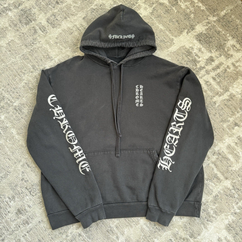 Chrome Hearts Letters Sleeve Logo Pullover Hoodie 