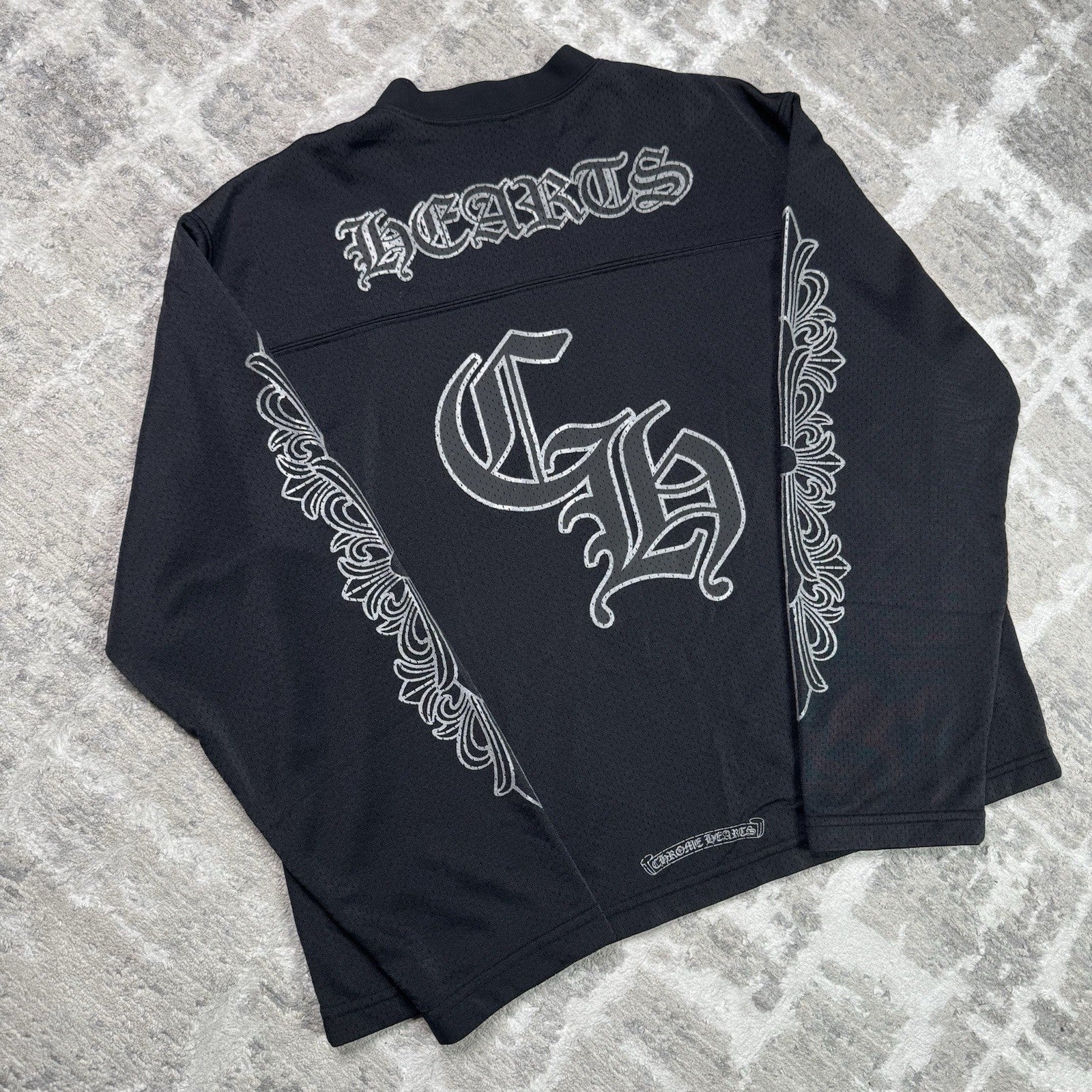 Chrome Hearts Mesh CH Stadium Long Sleeve Jersey 