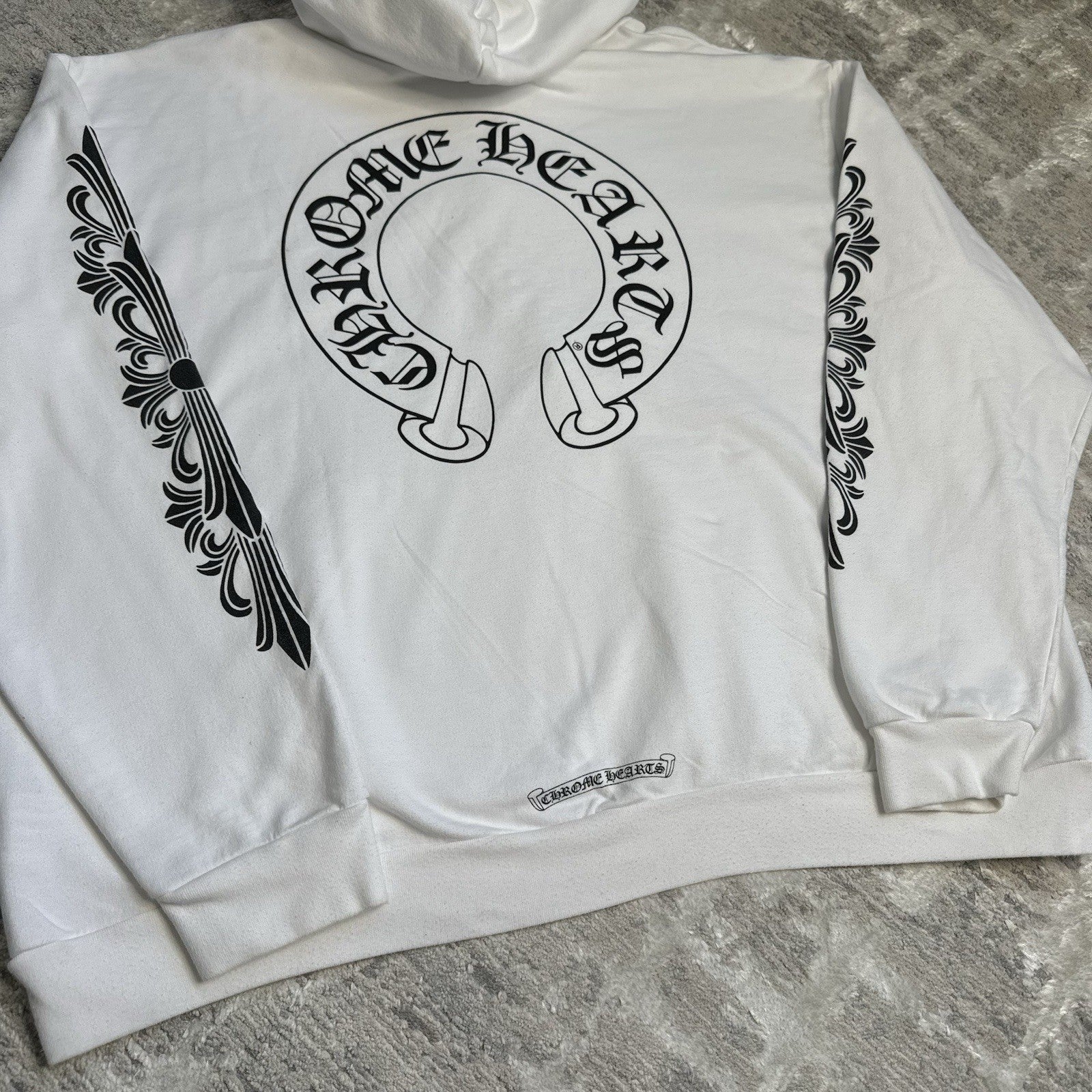 Chrome Hearts Floral Horseshoe Pullover Hoodie 