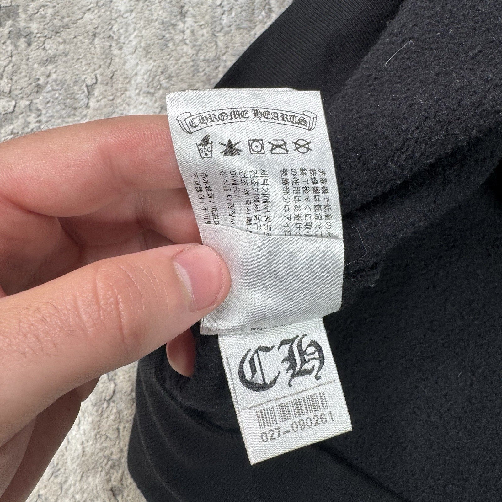 Chrome Hearts Horseshoe Floral Zip Up Hoodie 