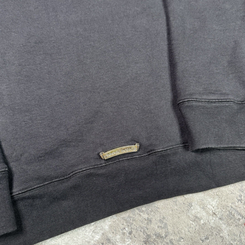 Chrome Hearts Paper Jam Leather Triple Cross Pullover Hoodie