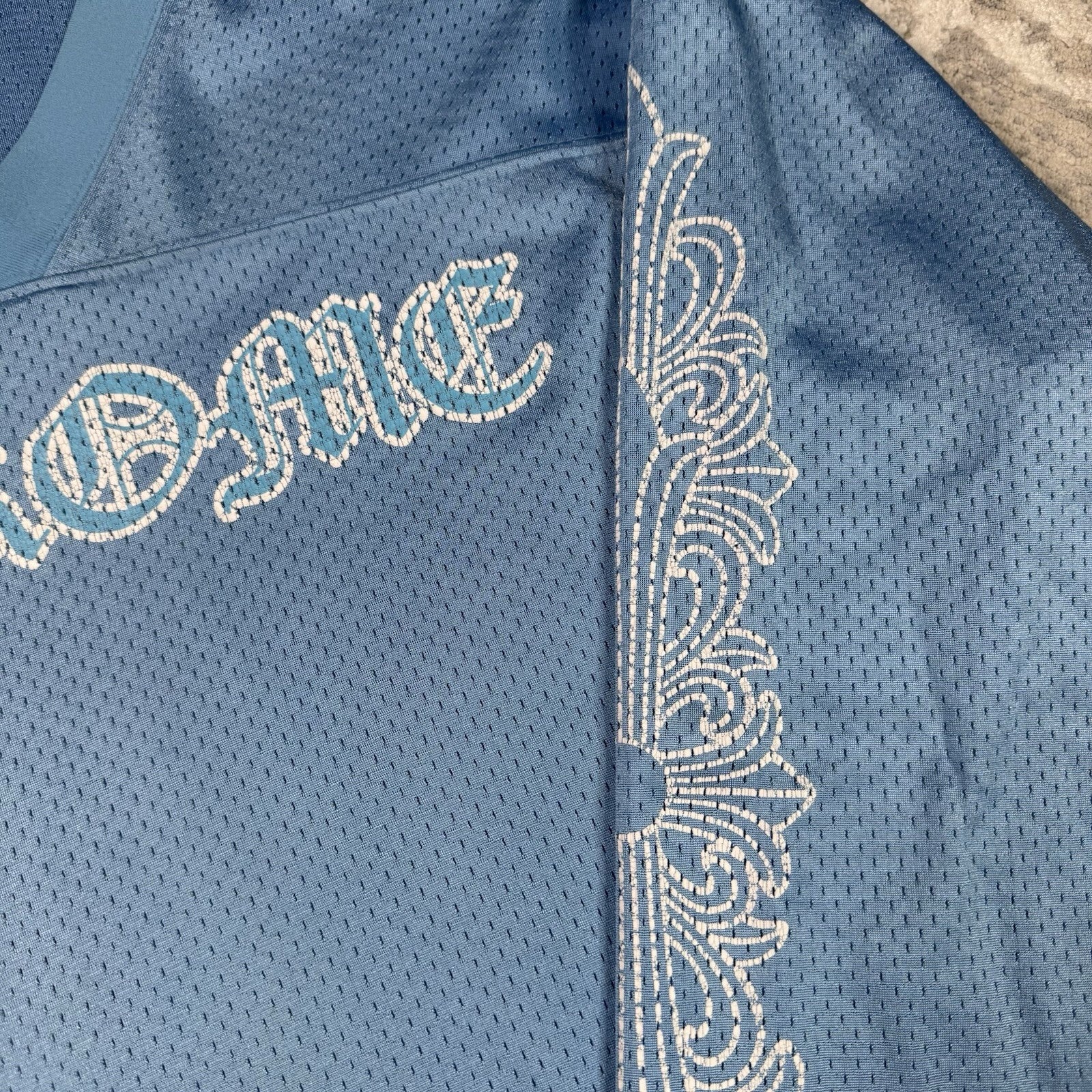 Chrome Hearts Mesh CH Stadium Floral Long Sleeve Jersey 