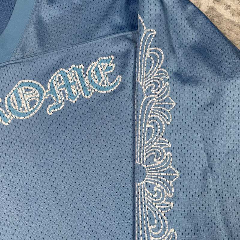Chrome Hearts Mesh CH Stadium Floral Long Sleeve Jersey 