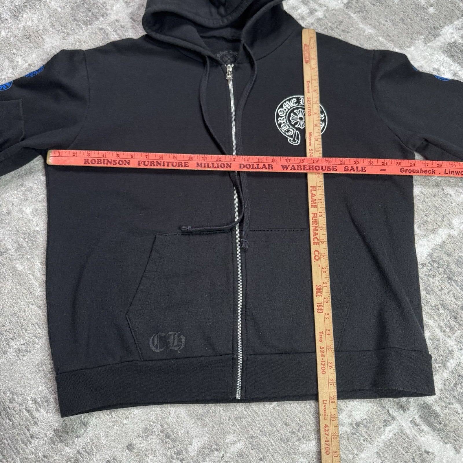 Chrome Hearts Horseshoe Multi-color Zip Up Hoodie 