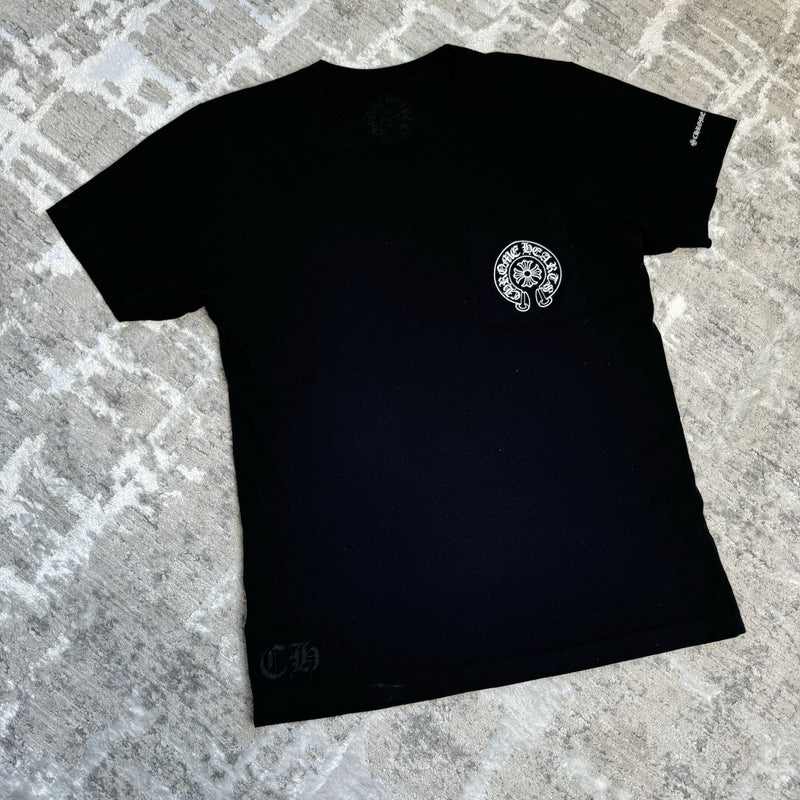 Chrome Hearts Horseshoe Short Sleeve Pocket Tee Shirt 