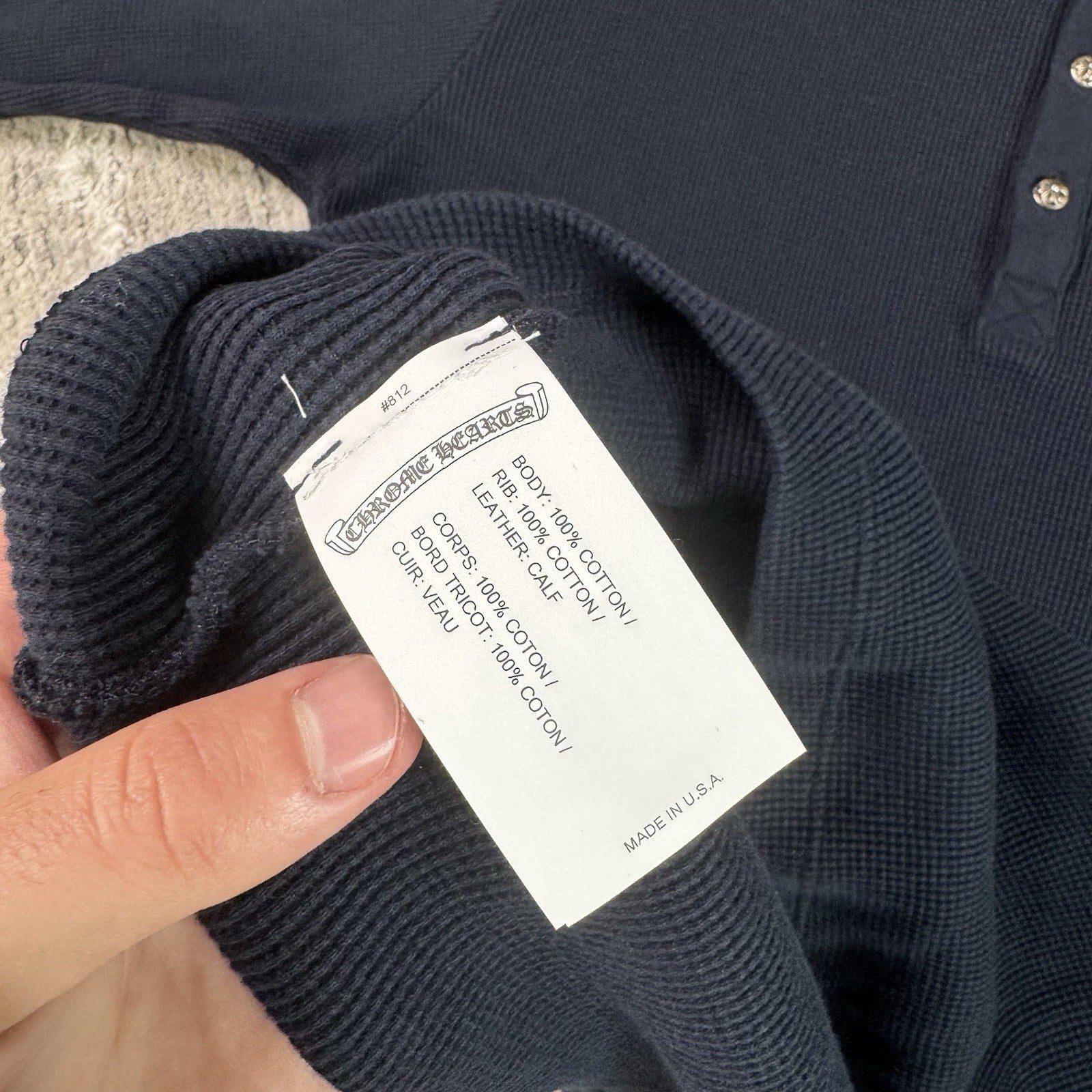 Chrome Hearts Waffle Thermal Long Sleeve 