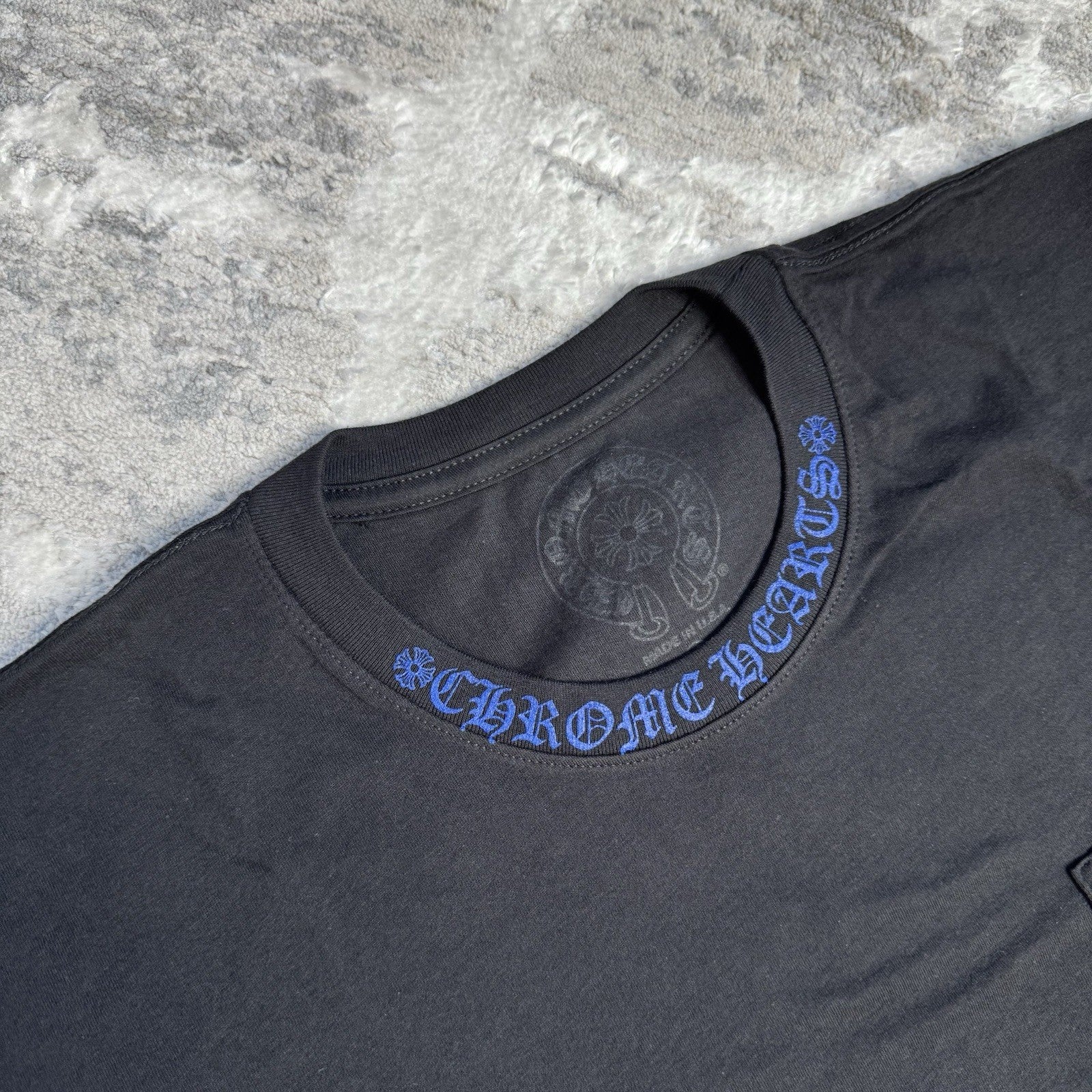 Chrome Hearts Letters Neck Logo S/S Pocket Tee Shirt 