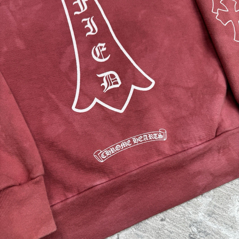 Chrome Hearts CLB Cutout Cross Pullover Hoodie