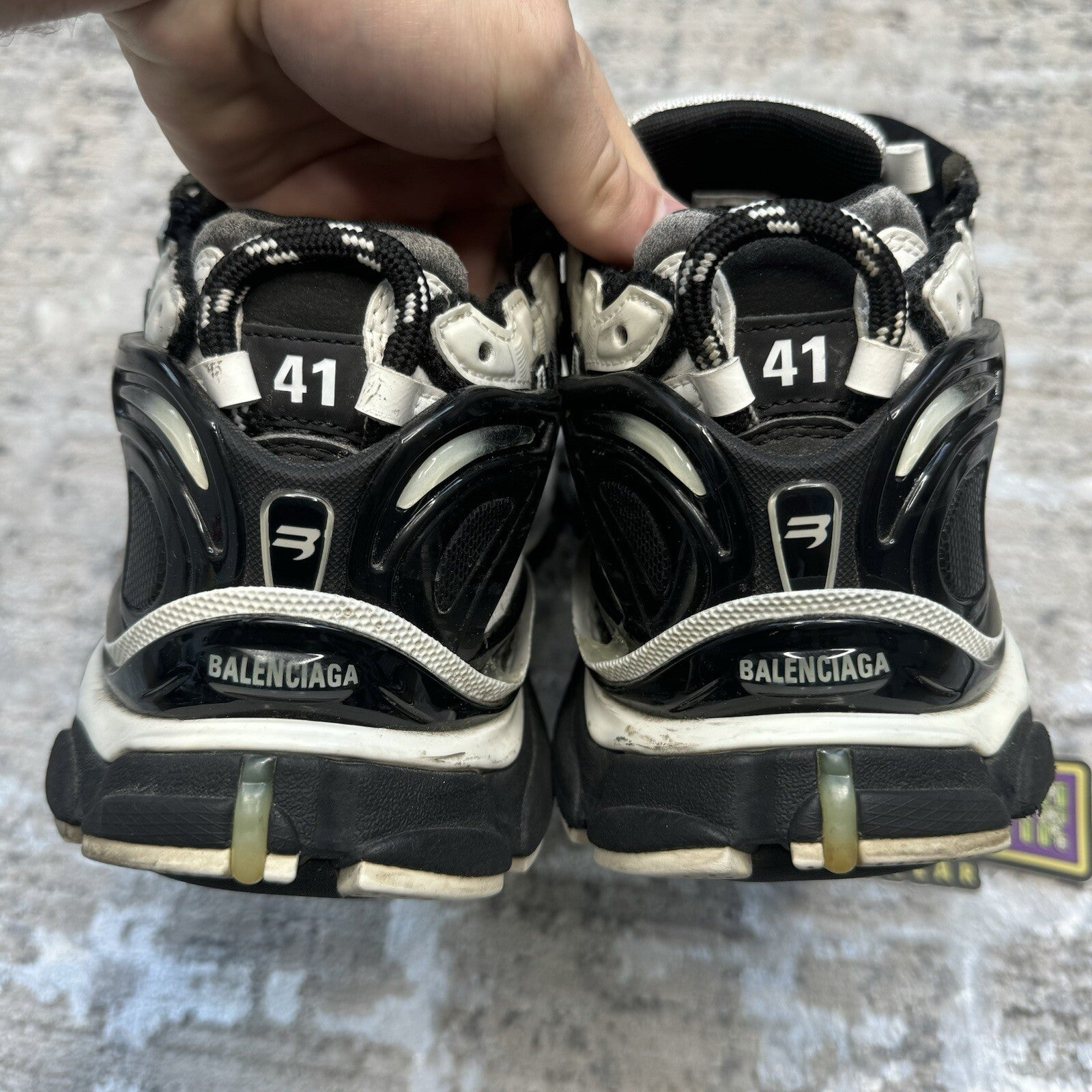 Balenciaga Runner Sneaker ‘white Black’ Sz- 8M/41EU