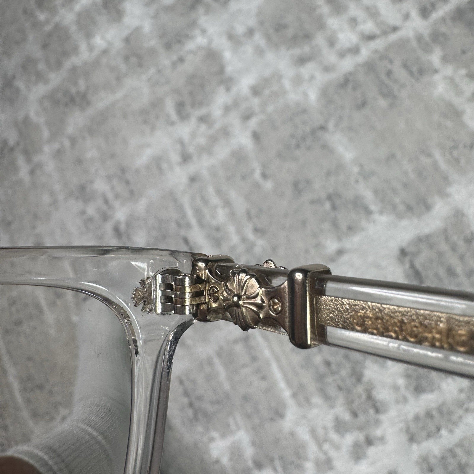 Chrome Hearts Cox Ucker Clear Frame Glasses