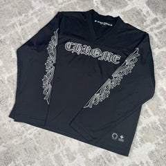 Chrome Hearts Mesh Stadium Floral Long Sleeve Jersey 