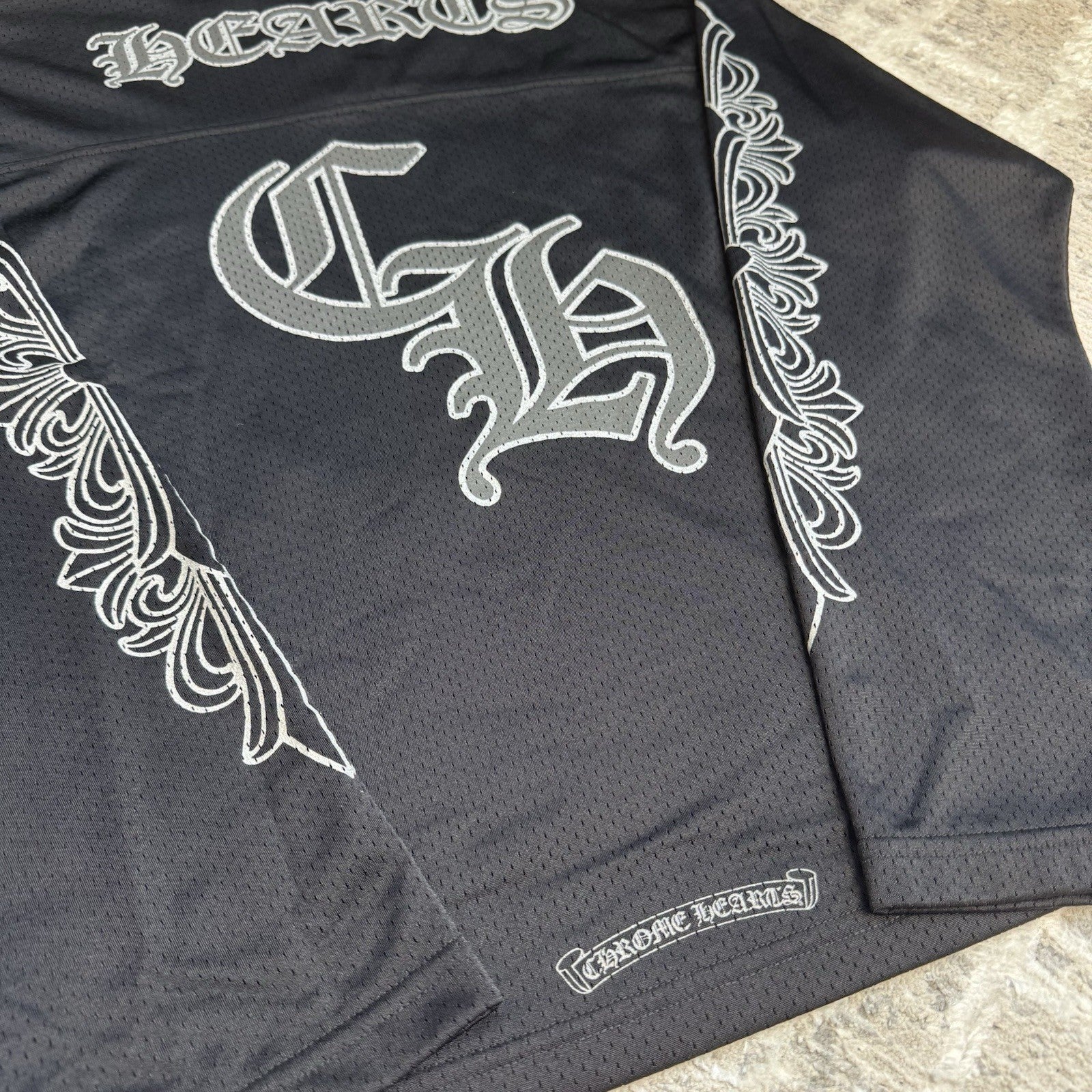 Chrome Hearts Mesh CH Long Sleeve Jersey 