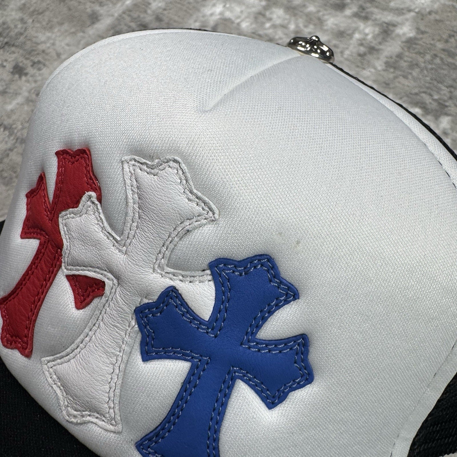 Chrome Hearts 4th Of July Leather Triple Cross Trucker Hat