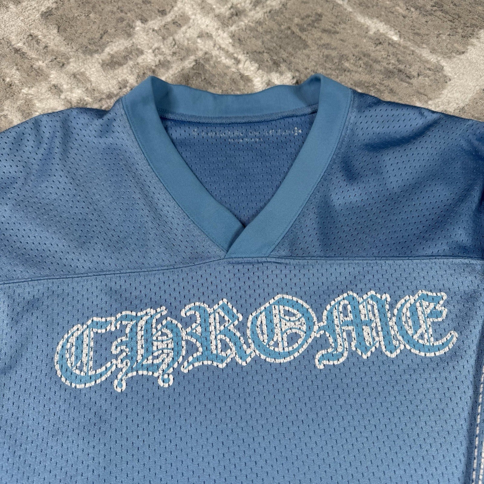 Chrome Hearts Mesh CH Stadium Floral Long Sleeve Jersey 