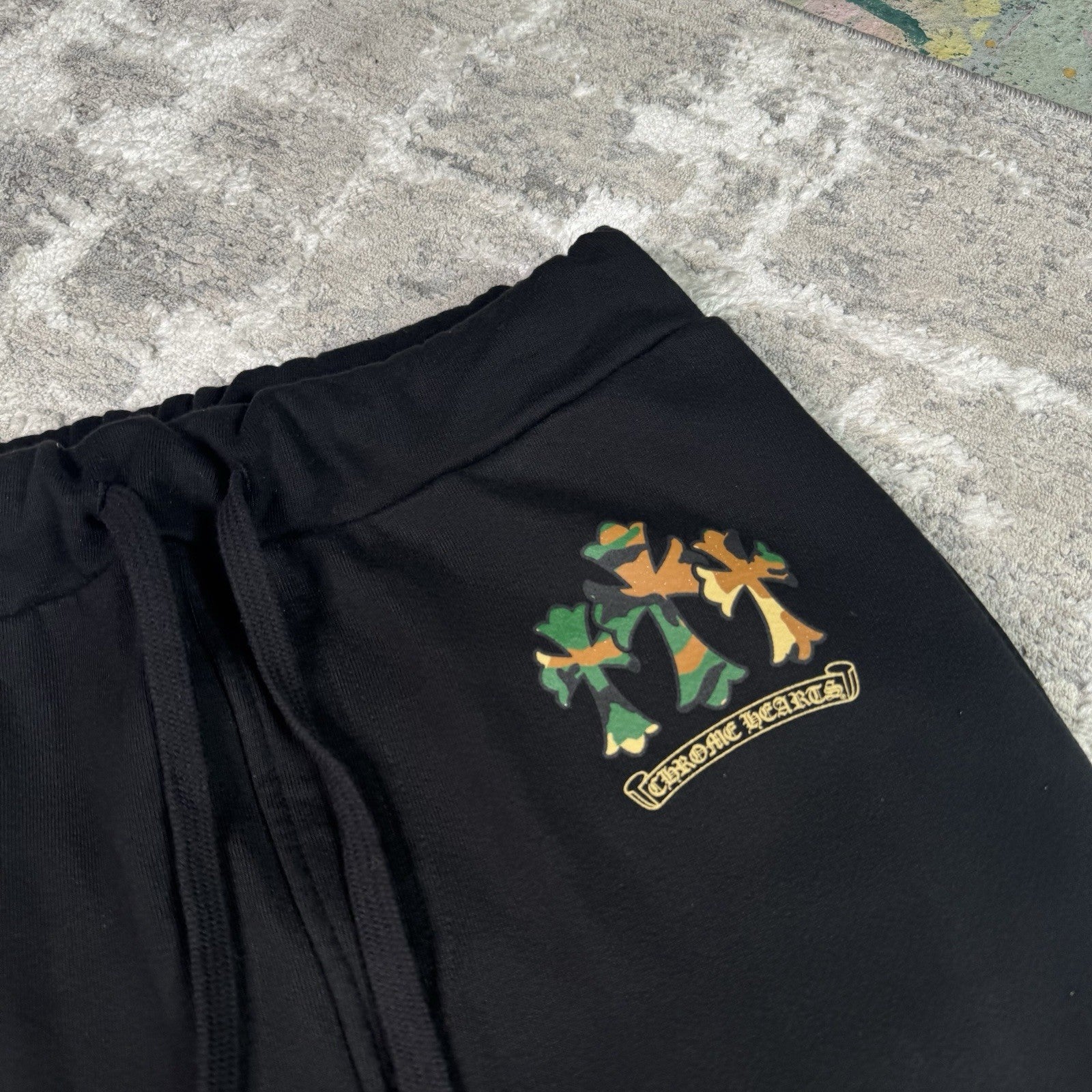 Chrome Hearts Cemetery Triple Cross Camo Sweatpants 
