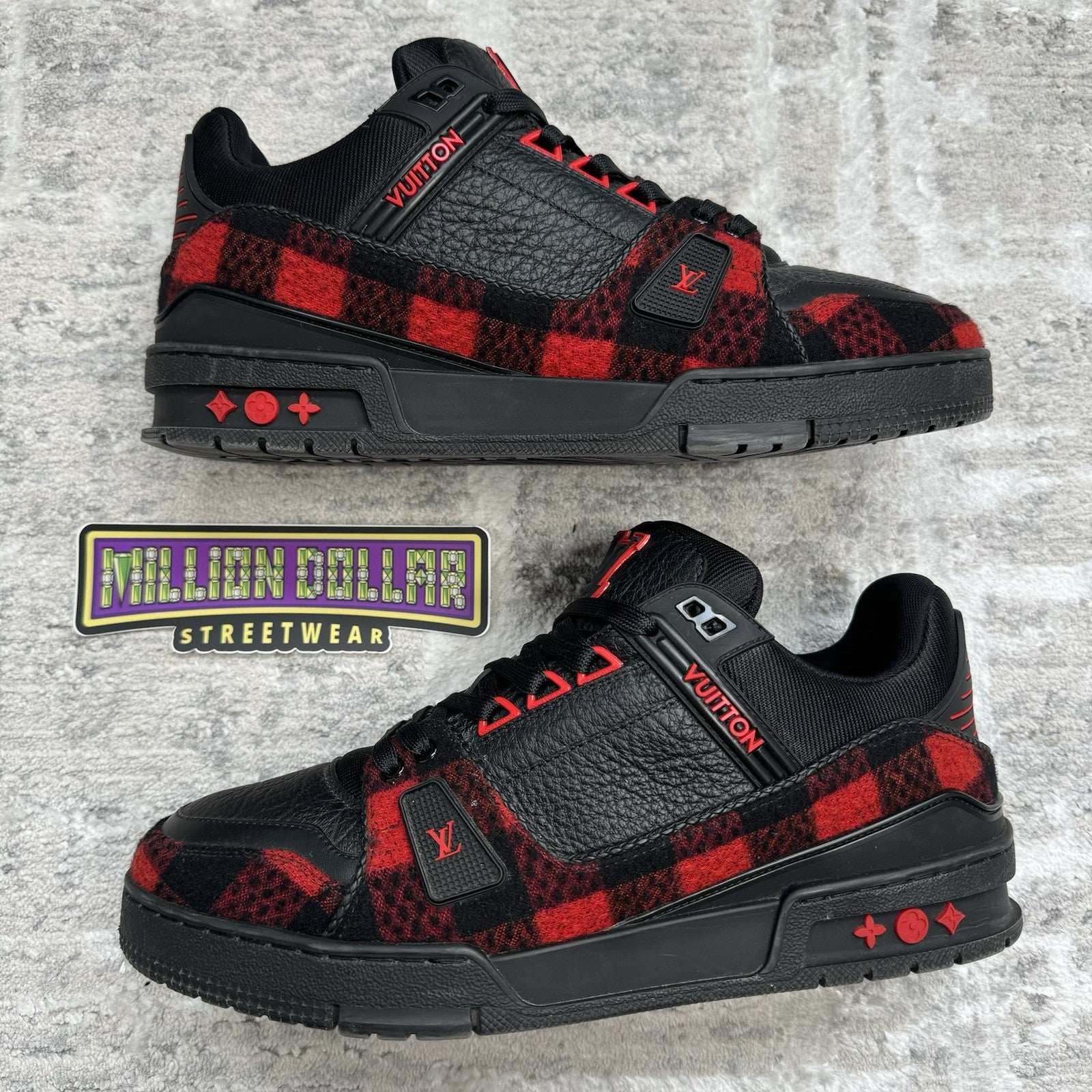 Louis Vuitton Trainer Low ‘red Plaid’ 