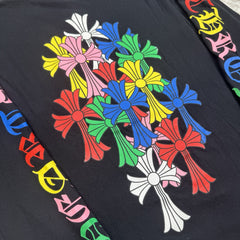 Chrome Hearts Cemetery Multi-color Cross Long Sleeve Shirt 