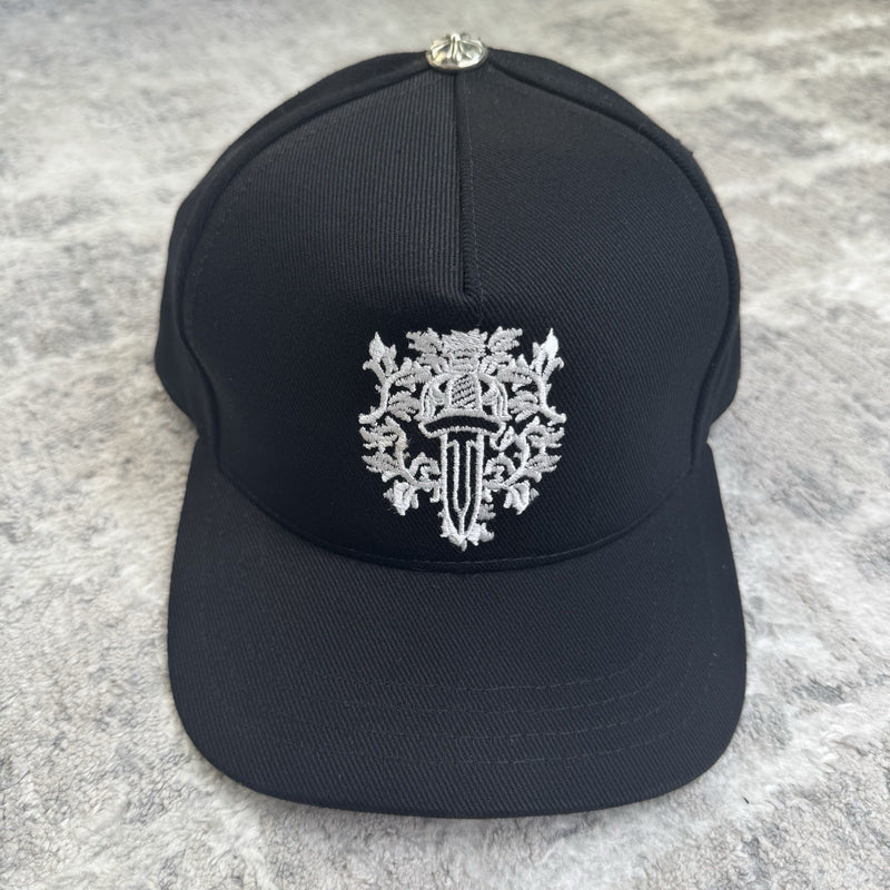 Chrome hearts Dagger Waxed Denim Baseball Hat 