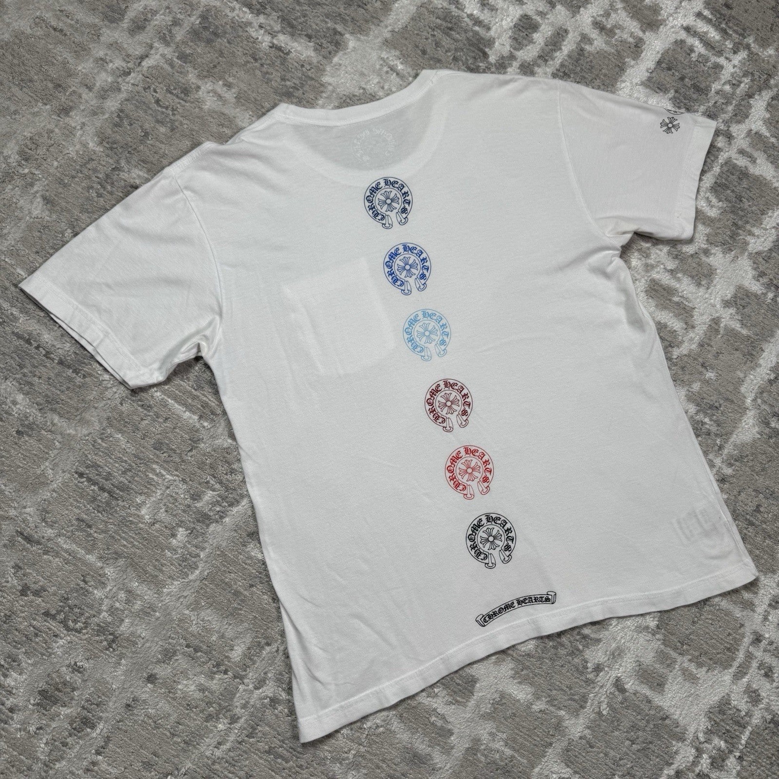 Chrome Hearts Horseshoe Multi-color Short Sleeve Tee Shirt 