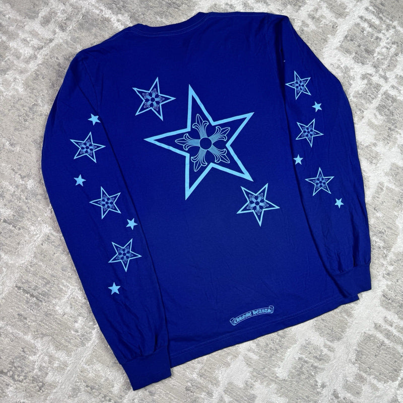 Chrome Hearts Stars Long Sleeve Tee Shirt 