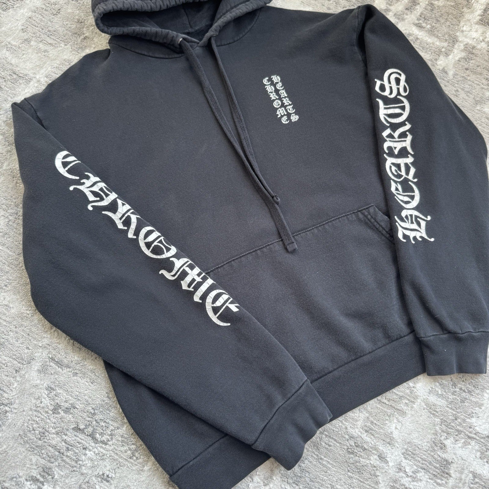 Chrome Hearts Letters Sleeve Logo Pullover Hoodie 