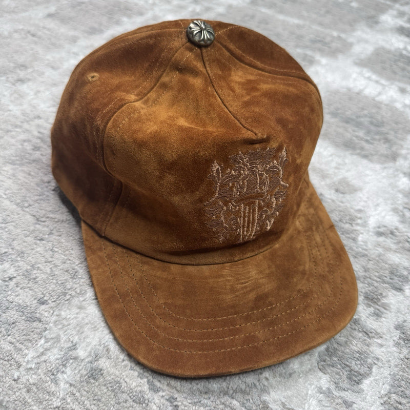 Chrome Hearts Suede Dagger Leather Strap Hat