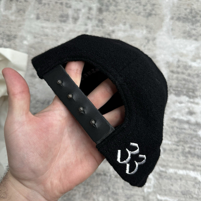 Chrome Hearts Wool Leather Strap Hat ‘black’ 