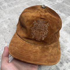 Chrome Hearts Suede Dagger Leather Strap Hat