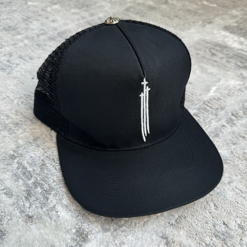 Chrome Hearts Triple Cross Trucker Hat ‘black’ 