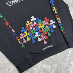 Chrome Hearts Cemetery Multi-color Cross Pullover Hoodie 