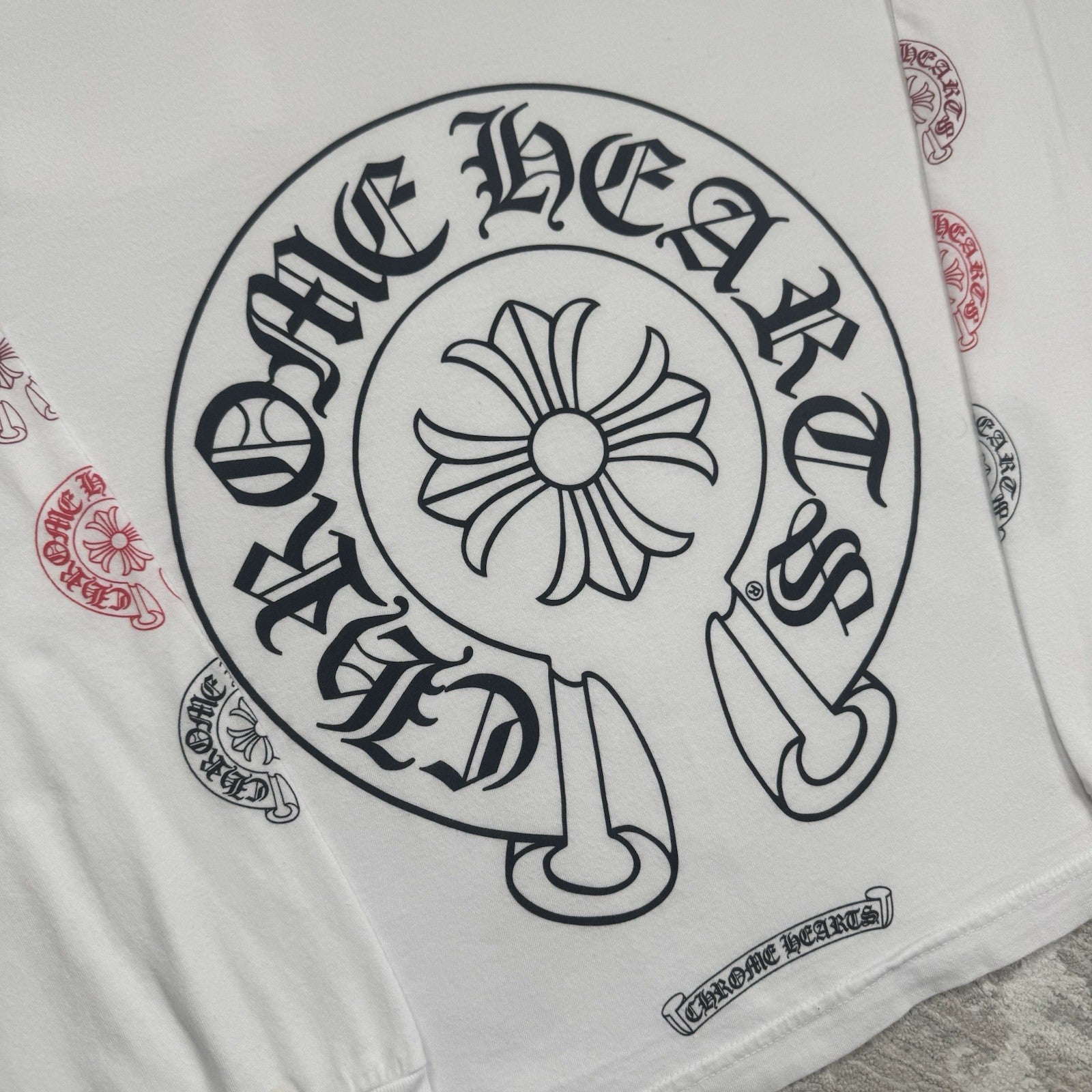 Chrome Hearts Horseshoe Multi-color Long Sleeve Tee Shirt 