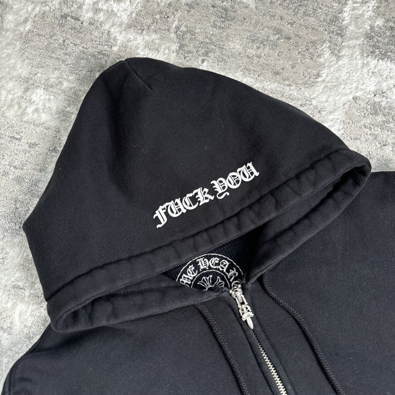 Chrome Hearts Thermal Horseshoe Dagger Zip Up Hoodie 